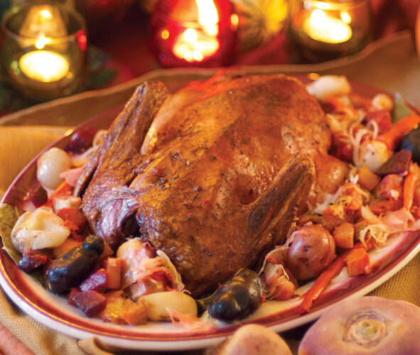 Whole Roast Duck Recipe: Braised Duck With Sauerkraut